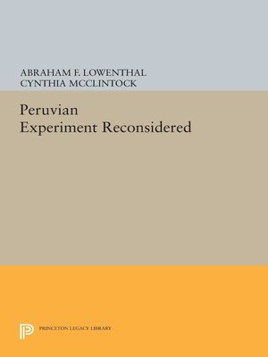 cover image of The Peruvian Experiment Reconsidered
